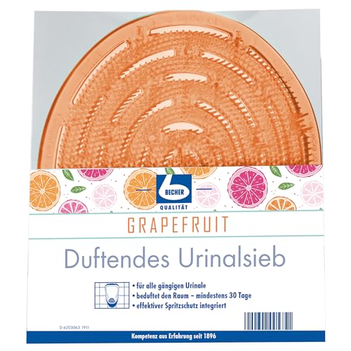 Dr. Becher Duftendes Urinalsieb - Grapefruit/Packung | Packung (1 Stück) von DR.BECHER