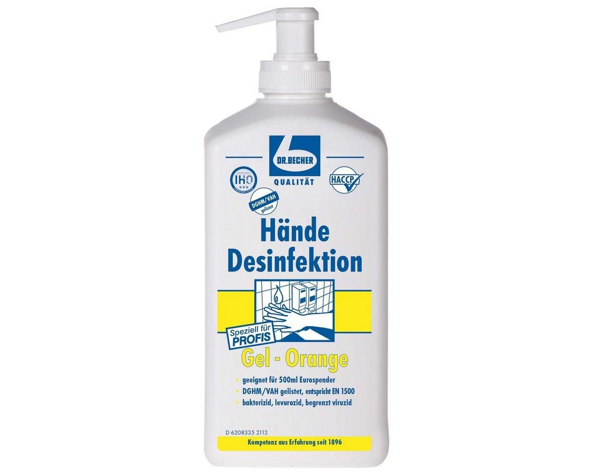 Dr. Becher Handseife Dr. Becher Hände Desinfektion Gel-Orange 500 ml von Dr. Becher