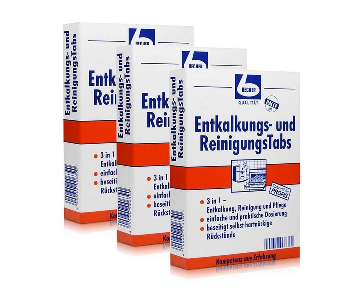 Dr. Becher Wundpflaster 3x Dr. Becher Entkalkungs- und ReinigungsTabs - 8 Stück - B00K5RCOUC von Dr. Becher