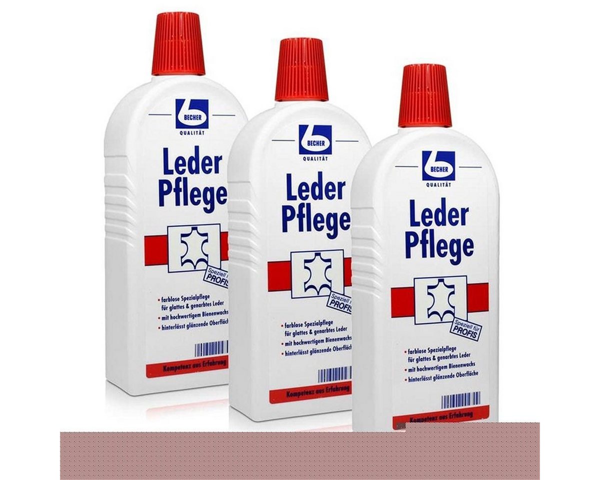 Dr. Becher Wundpflaster 3x Dr. Becher Leder Pflege - 500 ml - B00KA7GYYE von Dr. Becher