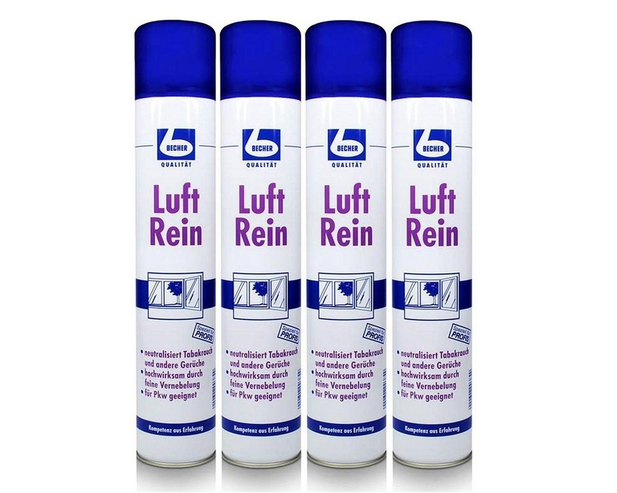 Dr. Becher Wundpflaster 4x Luft Rein Neutralisationsspray - 500 ml - B00KA7JJ50 von Dr. Becher