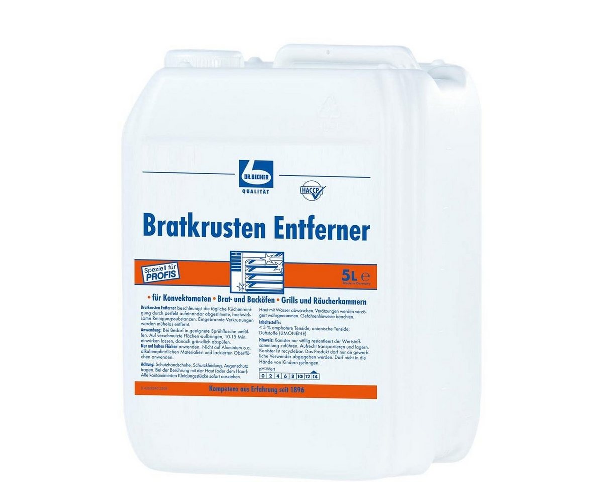 Dr. Becher Wundpflaster Bratkrusten Entferner - 5 Liter, Kanister von Dr. Becher