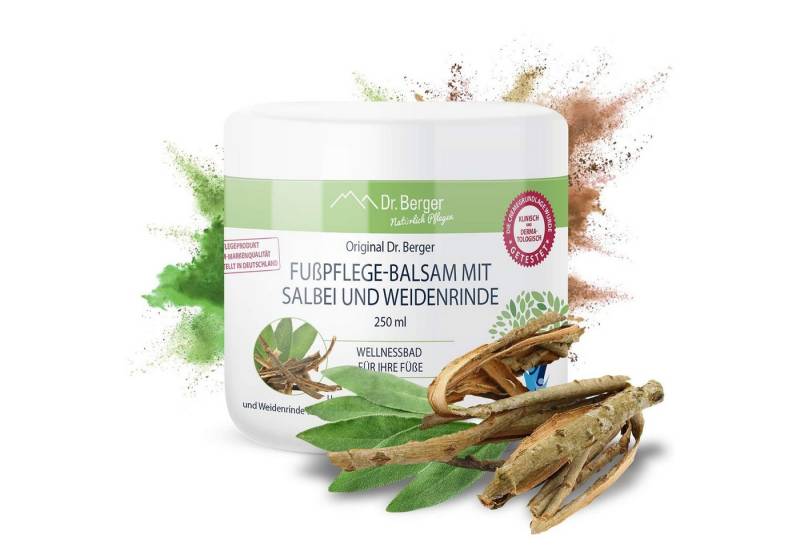 Dr. Berger Fußpflegecreme Original Dr. Berger Fußpflegebalsam mit Salbei und Weidenrinde 250 ml von Dr. Berger