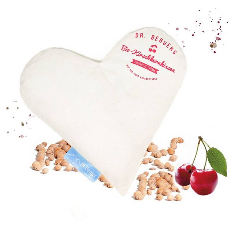 Dr. Berger Kirschkernkissen Dr. Berger Bio-Kirschkernkissen Herz "Schlaf gut" 23 x 23 cm von Dr. Berger