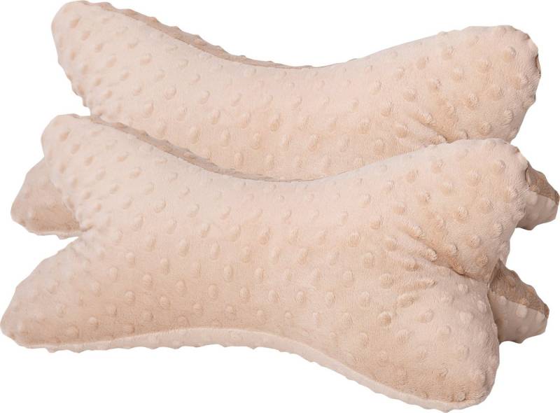 Dr. Berger Stützkissen Leseknochen "Minky" 2er-Pack, Faserkügelchen Uni von Dr. Berger