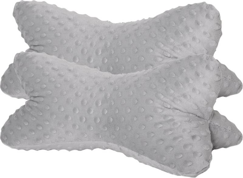 Dr. Berger Stützkissen Leseknochen "Minky" 2er-Pack, 2-tlg., Faserkügelchen Uni von Dr. Berger