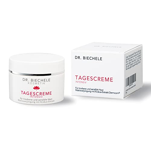 Dr. Biechele - TAGESCREME INTENSIV 50 ml - Feuchtigkeitsspendende Antifaltencreme für trockene & sensible Haut – Gesichtscreme mit Mandelöl & Bienenwachs - Frauen & Männer von Dr. Biechele