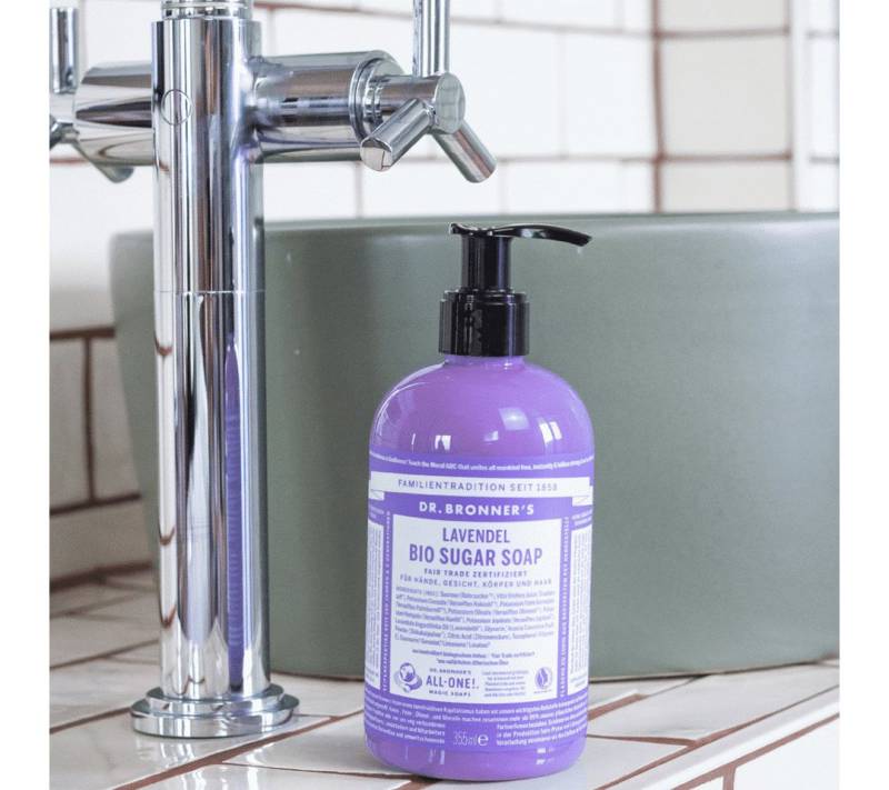 Dr. Bronners Flüssigseife Bio Sugar Soap Lavendel 355ml von Dr. Bronners