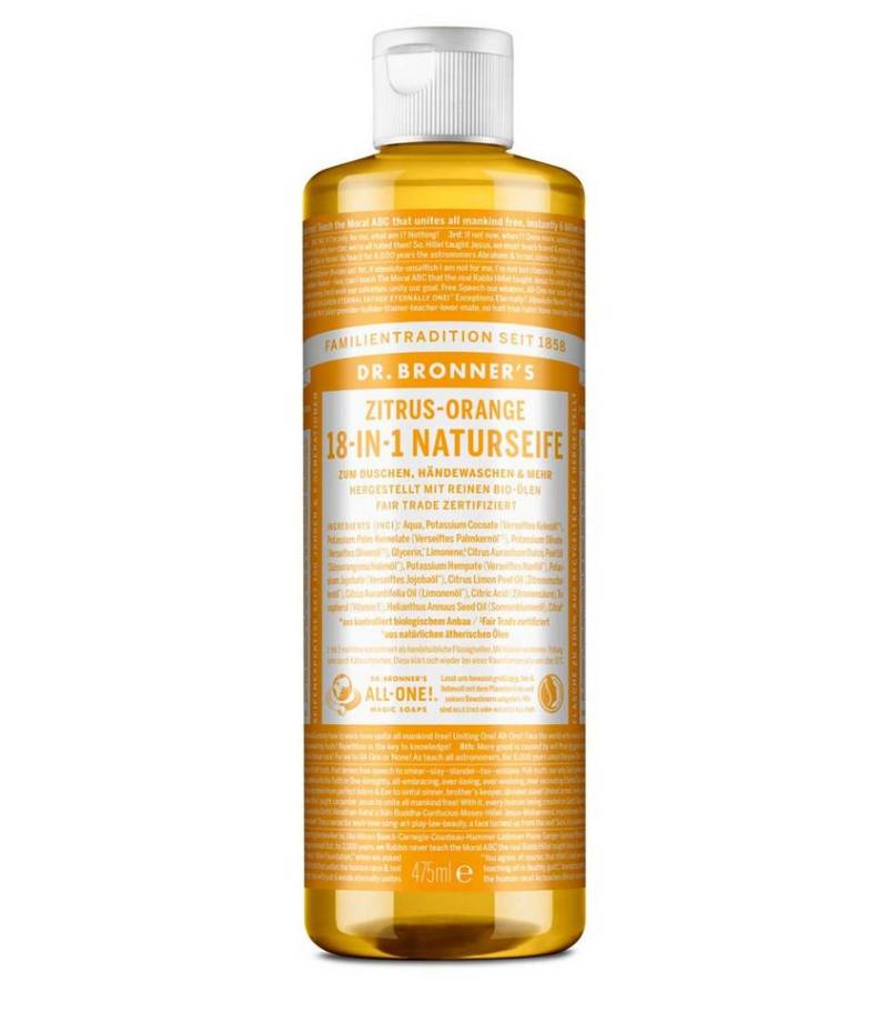 Dr. Bronners Flüssigseife Citrus-Orange, 1-tlg., All-One Magic Soap 475 ml von Dr. Bronners