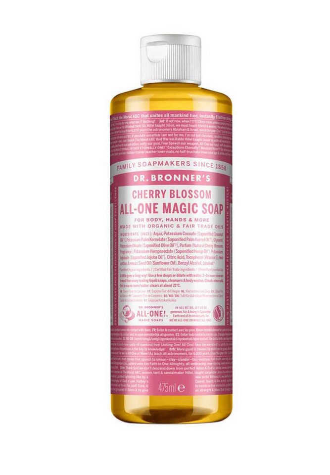Dr. Bronners Flüssigseife Kirschblüte 475 ml, 1-tlg., All-One Magic Soap 475 ml von Dr. Bronners
