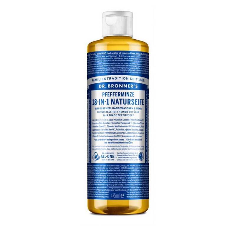 Dr. Bronners Flüssigseife Pfefferminze - 18in1 Naturseife 475ml von Dr. Bronners