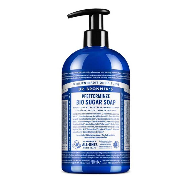 Dr. Bronners Flüssigseife Pfefferminze - Sugar Soap 710ml von Dr. Bronners