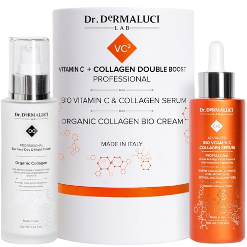 Geschenke für Frauen/Männer Set Gesichtspflege Feuchtigkeit | Vitamin C Serum Gesicht Retinol Kollagen Hyaluron Bio Creme Aloe Vera |Hautpflege Anti-Falten Geschenkset |Premium Sensible Haut |Italie Geschenke für Frauen/Männer Set Gesichtspflege Feuchtigkeit | Vitamin C Serum Gesicht Retinol Kollagen Hyaluron Bio Creme Aloe Vera |Hautpflege Anti-Falten Geschenkset |Premium Sensible Haut |Italie von Dr. DERMALUCI LAB