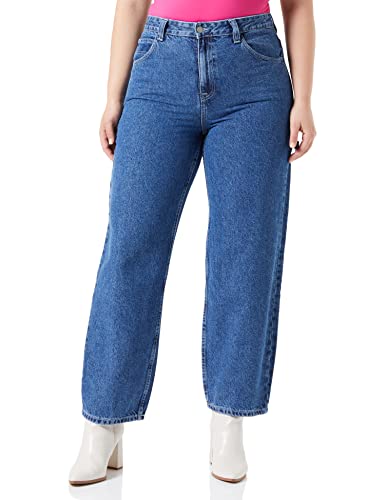 Dr Denim Damen Faye Worker Jeans, Pebble Mid Stone, M/30 von Dr. Denim