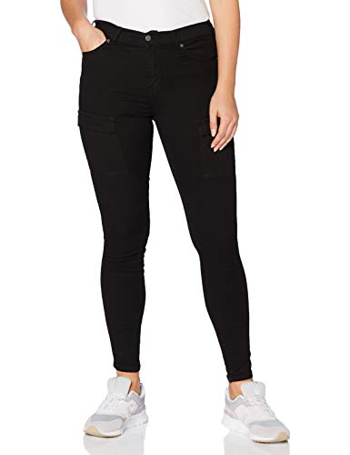 Dr. Denim Damen Lexy Cargo Hose, Schwarz, M von Dr. Denim