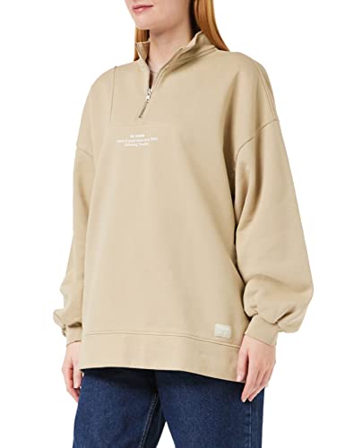 Dr. Denim Damen Miya Sweatshirt, Helles Khaki Wm, 42 von Dr. Denim