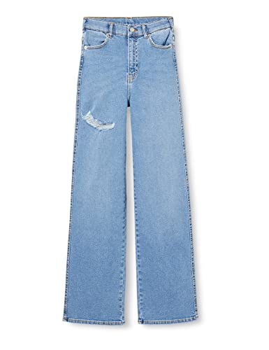 Dr Denim Damen Moxy Straight Jeans, Cape Light High Rip, XS/30 von Dr. Denim