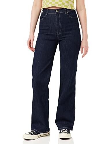 Dr Denim Damen Moxy Straight Jeans, Pyke Blue Rinse, L/32 von Dr. Denim