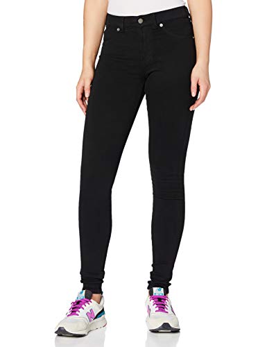 Dr. Denim Damen Plenty Skinny Jeans, Schwarz (Black 101), L von Dr. Denim