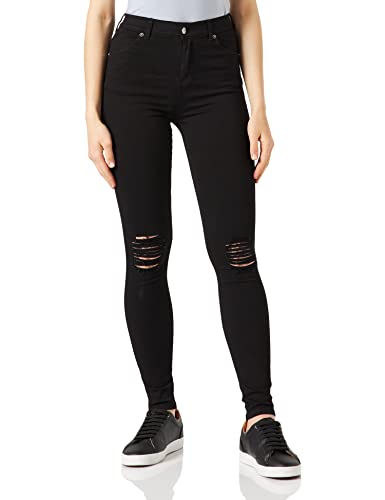 Dr. Denim Damen Skinny Skinny Jeans Lexy, Schwarz (Black Ripped Knees A03), M (Herstellergröße: M) von Dr. Denim