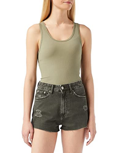 Dr. Denim Damen Skye Jeans-Shorts, Gewaschener Thymian mit Rissen, 30W (Regular) von Dr. Denim