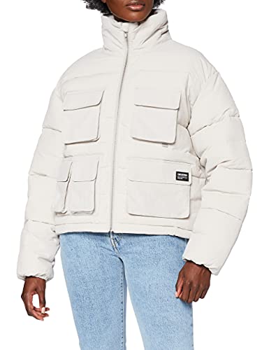 Dr. Denim Damen Tyra Puffer Jacket Jacke, Grau (Smog), Medium von Dr. Denim