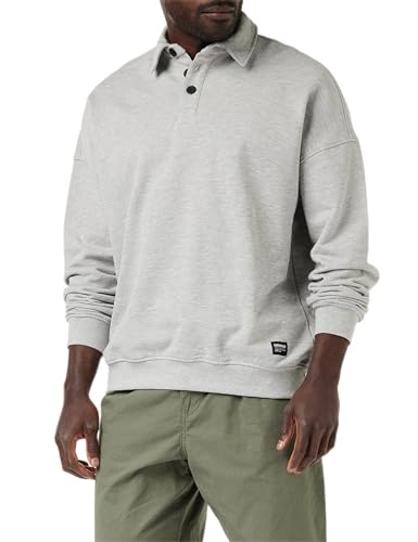 Dr. Denim Herren CID Sweatshirt, Grey Melange, L von Dr. Denim