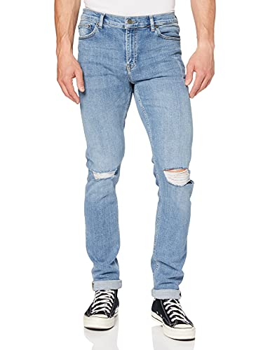 Dr. Denim Herren Chase Jeans, Ripple hellblau gerissen, 32 W/30 L von Dr. Denim