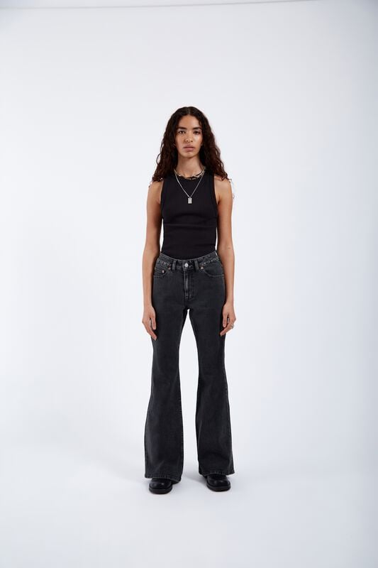 Dr. Denim Jeans - ELBA - W26L32 bis W31L34 - für Damen - Größe W31L34 - schwarz von Dr. Denim
