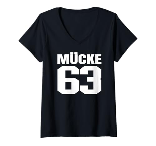 Damen Mücke 63 T-Shirt mit V-Ausschnitt von Dr. Drama