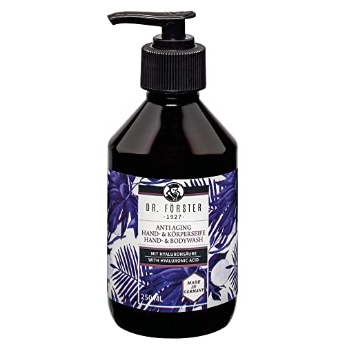 Dr. Förster Anti-Aging Hand- und Duschgel mit Hyaluronsäure und ätherischem Öl für Männer und Frauen - 250ml Dr. Förster Anti-Aging Hand- und Duschgel mit Hyaluronsäure und ätherischem Öl für Männer und Frauen - 250ml von Dr. Förster
