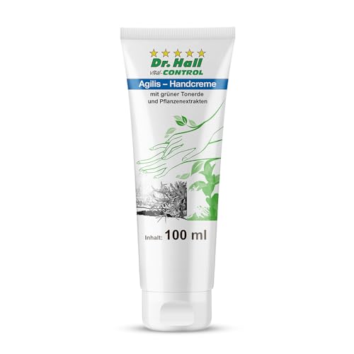 Dr. Hall Agilis Handcreme 100 ml - Wärmende Pflege mit Sheabutter, Arganöl & Aloe Vera, für geschmeidige Hände, ideal bei kalten Winterhänden von Dr. Hall