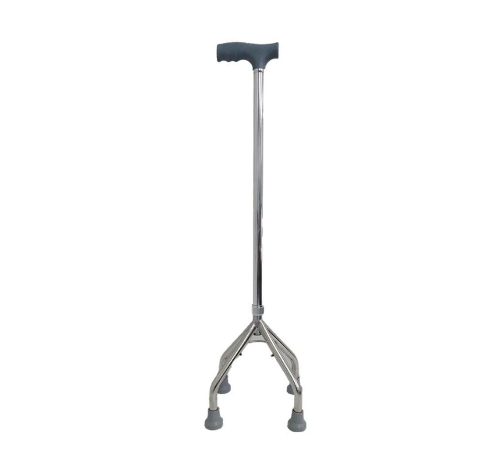 Dr. Junghans Medical GmbH Gehstock Vierfußgehhilfe, Ergonomischer Handgriff, 1-tlg., Rutschfeste Gummikapseln für sicheren Halt, höheverstellbar von 74-94 cm, hochwertige Vierfußgehhilfe von Dr. Junghans Medical GmbH