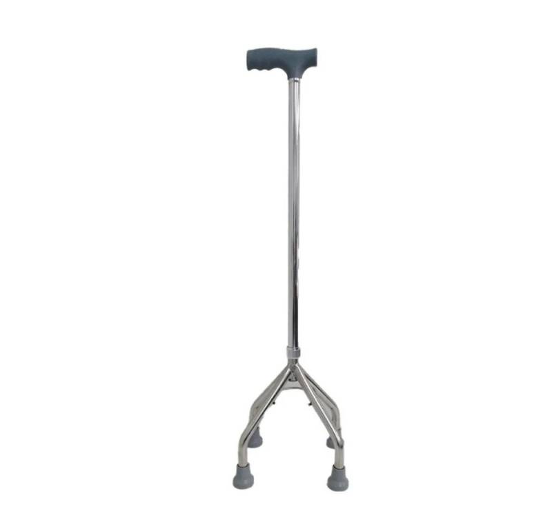 Dr. Junghans Medical GmbH Gehstock Vierfußgehhilfe, Ergonomischer Handgriff, 1-tlg., Rutschfeste Gummikapseln für sicheren Halt, höheverstellbar von 74-94 cm, hochwertige Vierfußgehhilfe von Dr. Junghans Medical GmbH