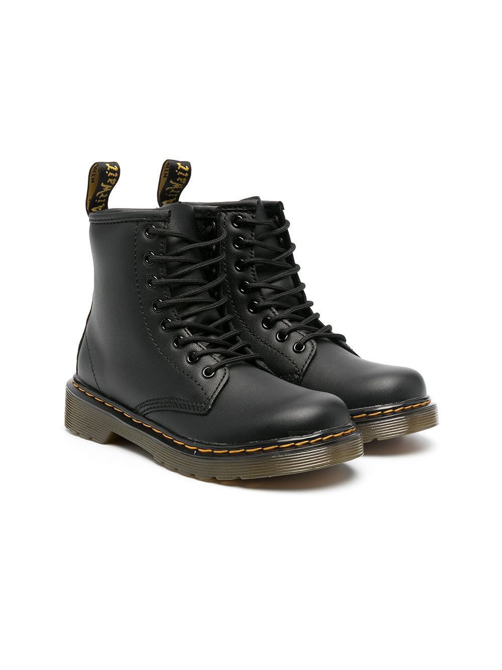 Dr. Martens Kids Knöchelhohe Schnürstiefel - Schwarz von Dr. Martens Kids