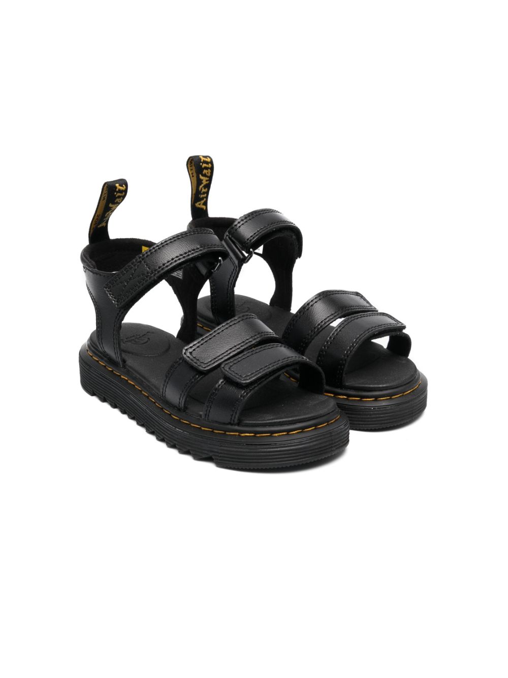 Dr. Martens Kids Sandalen mit Logo-Print - Schwarz von Dr. Martens Kids