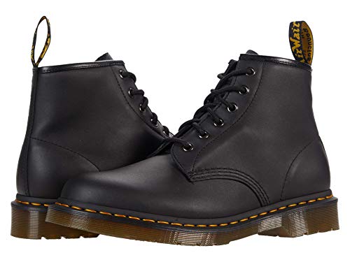 DR MARTENS 6 Eye Boots, Black Nappa, 39 EU von Dr. Martens