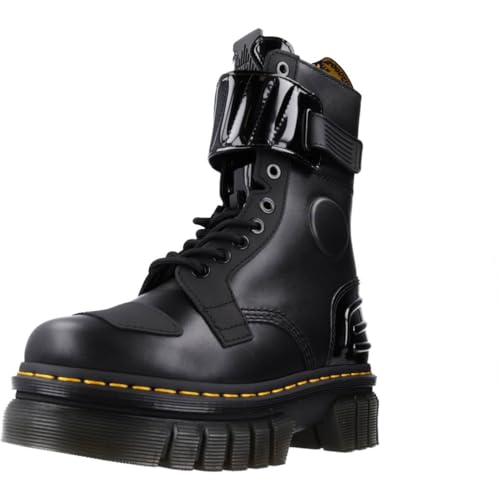 DR. MARTENS Damen 10 Eye Boots, Black Nappa Lux & Black Ajax & Black Soft Patent Pu, 36 EU von Dr. Martens