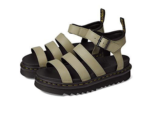 DR. MARTENS Damen Blaire Sandals, Pale Olive Pisa, 38 EU von Dr. Martens