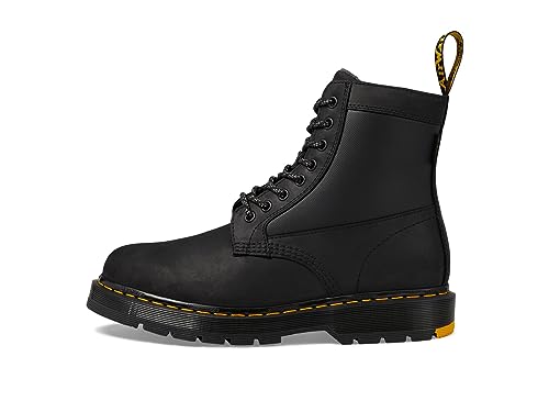 DR. MARTENS Unisex 8 Eye Boots, Black Connection Wp & Black Coated Nylon, 37 EU von Dr. Martens