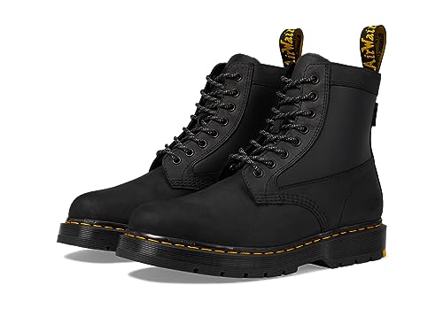 DR. MARTENS Unisex 8 Eye Boots, Black Connection Wp & Black Coated Nylon, 37 EU von Dr. Martens