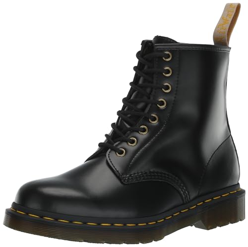 DR. MARTENS Unisex 8 Eye Boots, Black Norfolk Flat & Black Borg Fleece, 41 EU von Dr. Martens