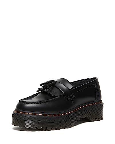 DR. MARTENS Unisex Adrian Quad Moccasin, Black Smooth, 36 EU von Dr. Martens