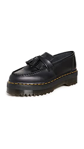 DR. MARTENS Unisex Adrian Quad Moccasin, Black Smooth, 37 EU von Dr. Martens