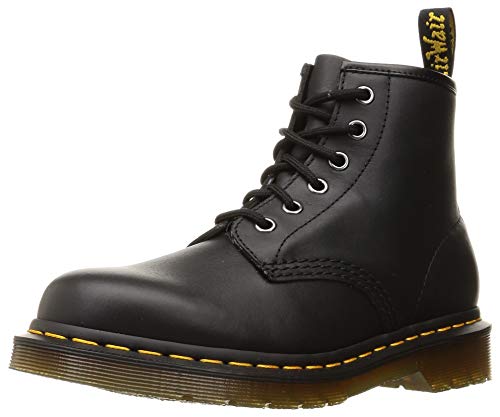 DR MARTENS 6 Eye Boots, Black Nappa, 42 EU von Dr. Martens