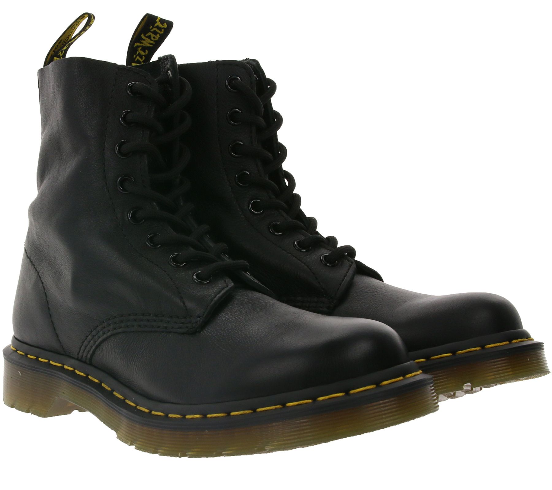 Dr. Martens 1460 Echtleder-Stiefel komfortable Schnür-Schuhe mit gelben Nähten 13512006 Schwarz Dr. Martens 1460 Echtleder-Stiefel komfortable Schnür-Schuhe mit gelben Nähten 13512006 Schwarz von Dr. Martens