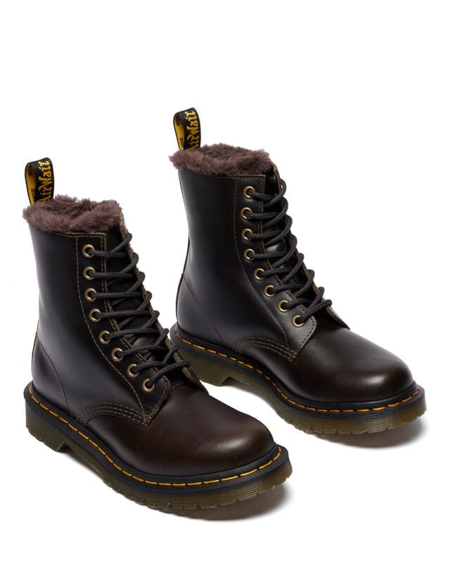 Dr. Martens 1460 Serena - Dark Taupe Orleans Bikerboot braun in EU38 von Dr. Martens