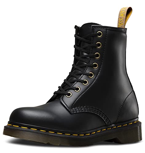 Dr. Martens Vegan 1460 Black Felix Rub Off, Unisex-Erwachsene Low Brogue Schnürschuhe, Schwarz, 37 EU von Dr. Martens