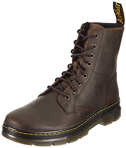 Dr. Martens 8 Eye Boot Springerstiefel, Dark Brown Crazy Horse, 39 EU von Dr. Martens