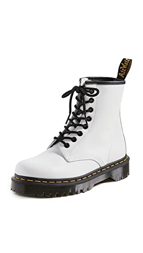 Dr. Martens 8 Eye Boot Springerstiefel, White Smooth, 39 EU von Dr. Martens